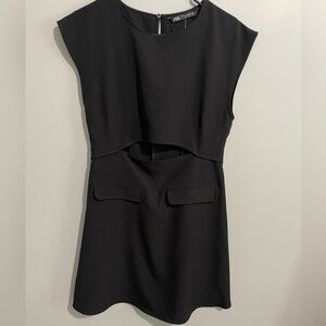 NWOT zara black dress 10